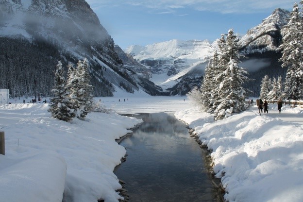 Schneelandschaft in Kanada